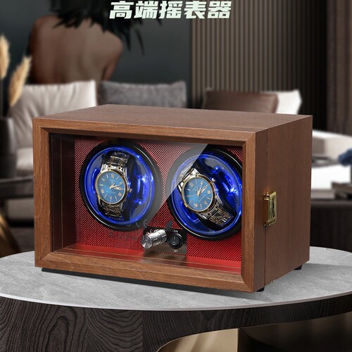 Oscillating Watch Winder Mechanical Watch Swing Stand Vertical Watch Turner Electric Swing Winder Watch Box Home Dual Watch Position Wrist Watch