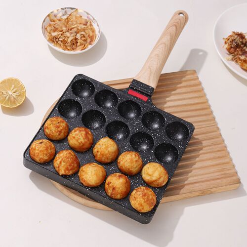 20-hole octopus pellet baking pan quail egg machine gas fish ball plate octopus plate fish ball stove wholesale