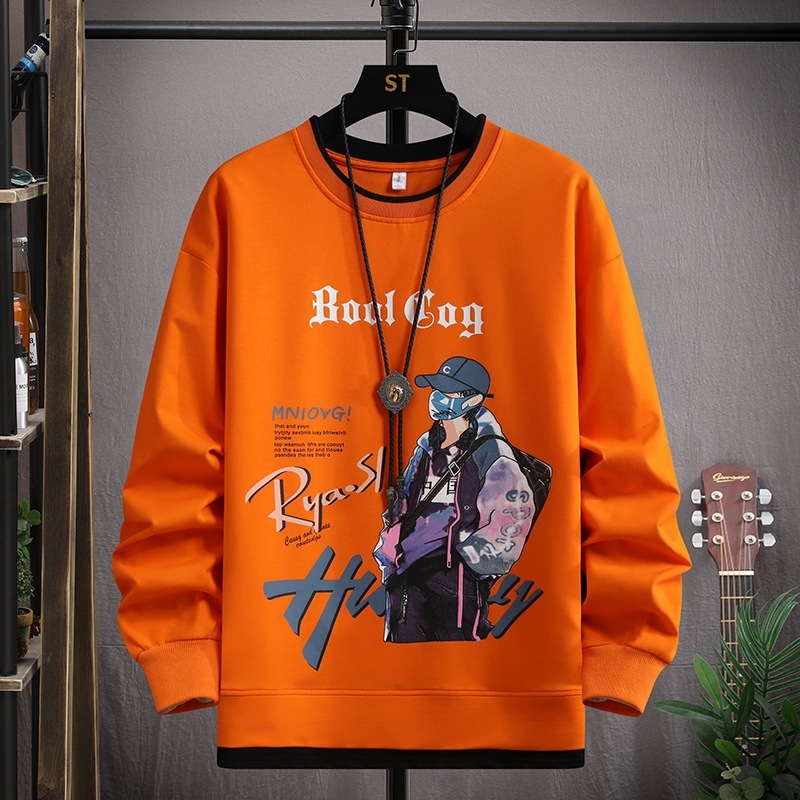 青少年の衛衣の男性の春秋の項の中学校の学生の長袖のtシャツの底のシャツの潮流の格好いい大きい子供の紳士服のスーツ|undefined