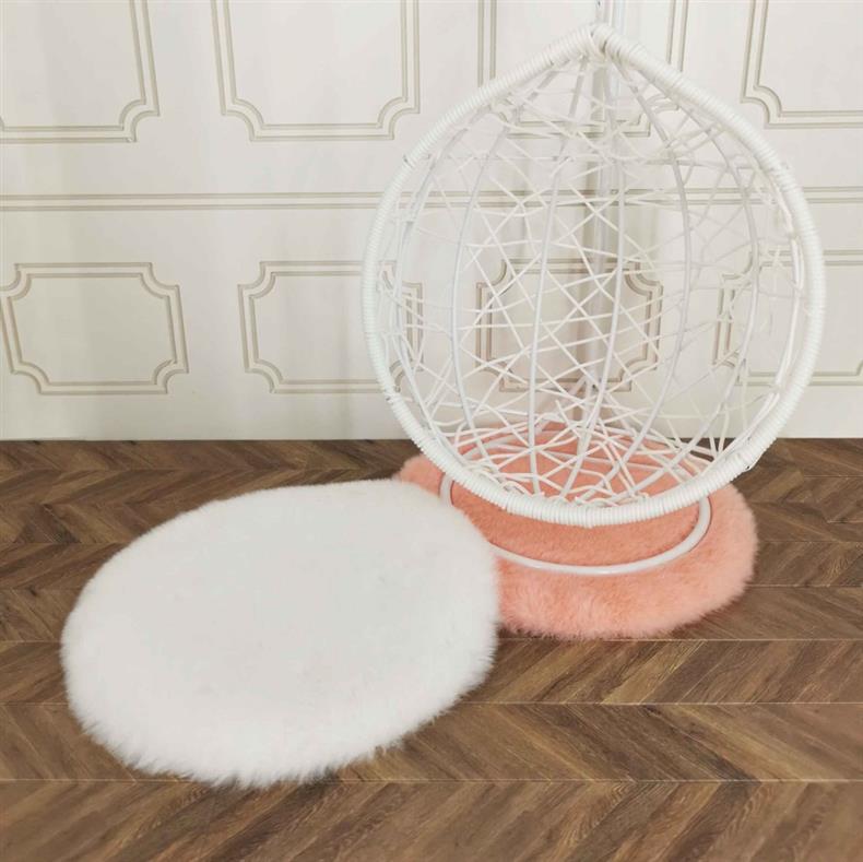 Memory Foam Bed Mat with High-End 3D Bubble Plush Foot Pad, Bedroom Mat, Pet-Friendly, Trendy Ins-Style Chair Cushion