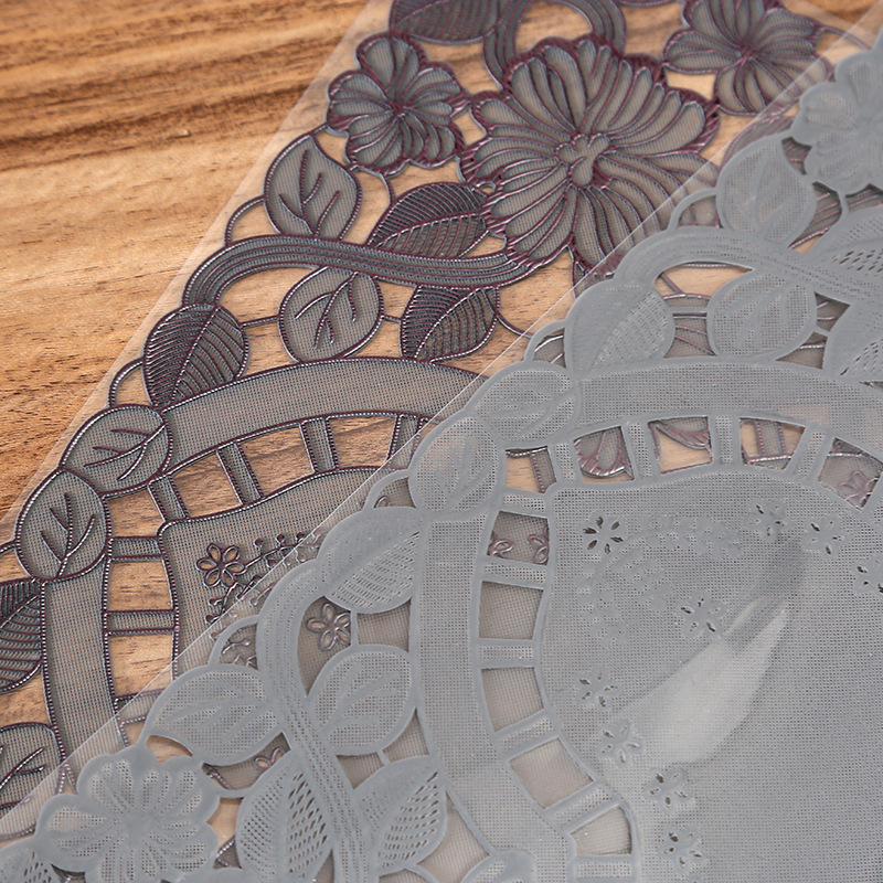 European simple elegante rectangular hueco esterilla esterilla aislante del restaurante occidental esterilla impermeable internacional exclusiva