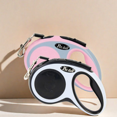 伸縮牽引繩防爆沖外出便攜式狗繩調節中小型犬防咬斷自動牽引繩