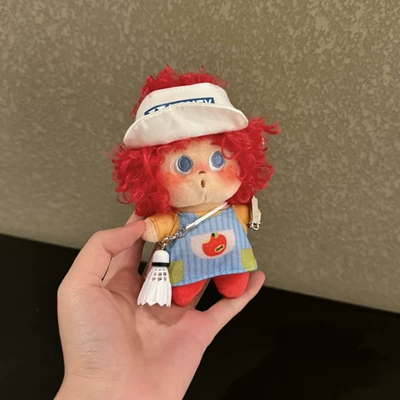 Pluş açarlıqlar | Authentic Setu Dudu Cute - white-hat-badminton-red-explosion-pendant