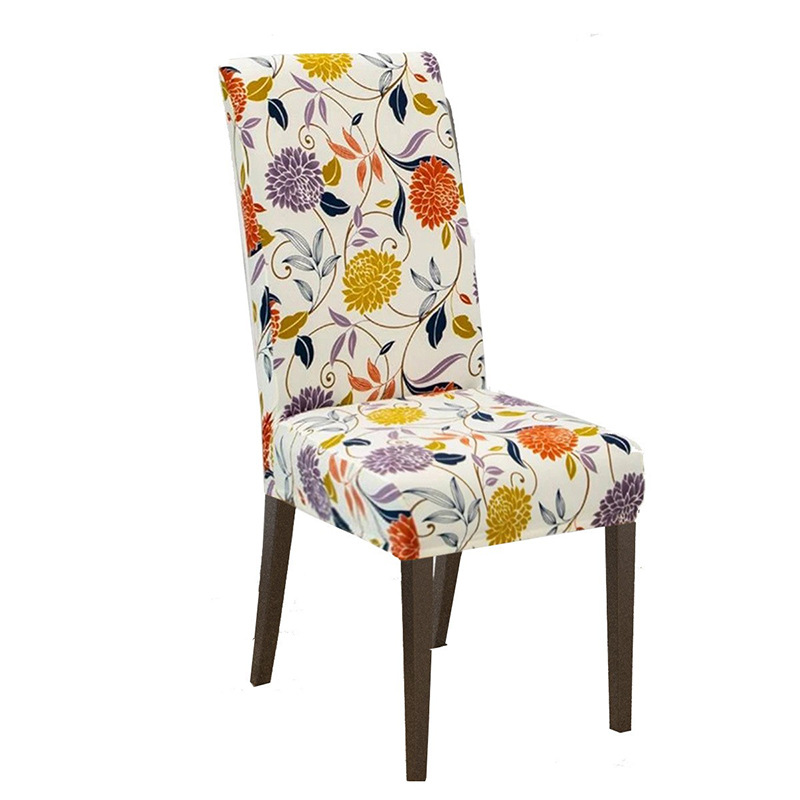 Funda de silla elástica con estampado de seda de leche transfronteriza de Amazon Exportación de Ebay Funda de silla universal todo incluido de gran venta en Europa y América