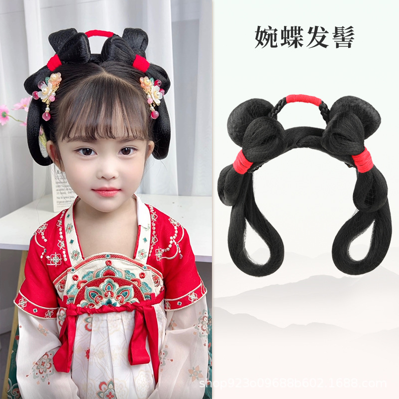 완 나비 헤어 롤빵