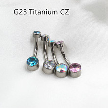 钛合金G23肚脐钉肚脐环欧美脐饰品肚脐钉Navel Piercing穿刺穿孔