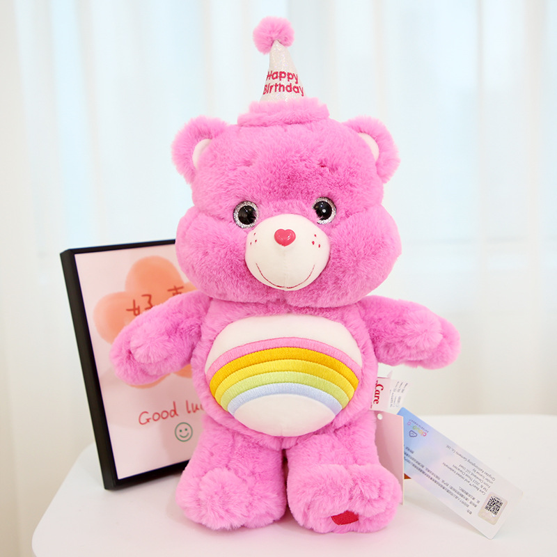 Genuino cuidado osos amor oso cumpleaños peluche 33cm Regalo de Cumpleaños celebridad mismo estilo