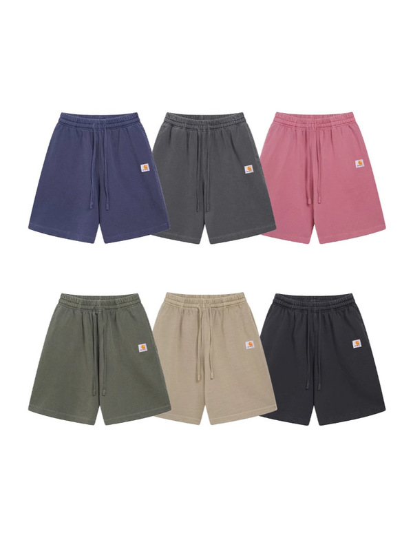 Carhartt New Shorts Men's Spring and Summer Classic Gold Logo Embroider Carhartt Cross-Border Export Trend