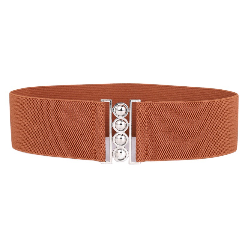 Cinturón elástico elástico para mujer, ancho, vestido decorativo simple, cinturón de cintura de todo fósforo, 6cm de ancho, tres tamaños