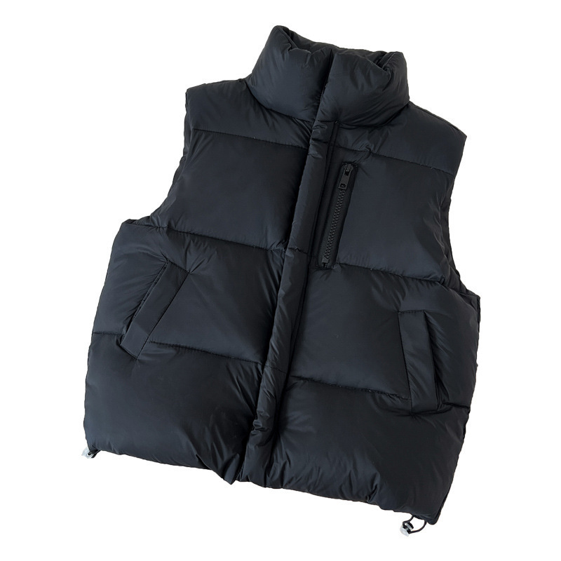 Nuevo chaleco de plumón para niños otoño e invierno nuevo chaleco de cuello alto grueso para niños y niñas
