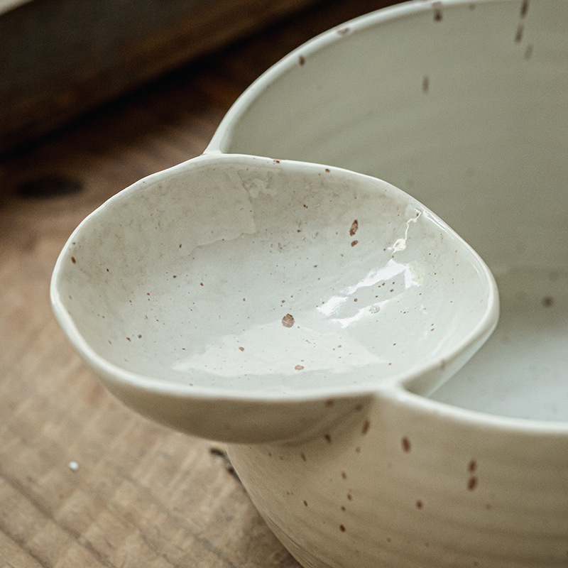 Cuencos divertidos de Xi Ruomi con bocadillos de tartas fritas, cuencos de bocadillos de cerámica, exportación transfronteriza.