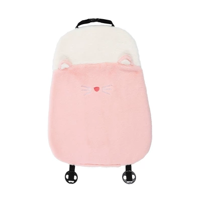Plush Cute Cartoon Car Seat Cover — Seat cushion, seat cover - cat-claw-cushion-pink-backrest