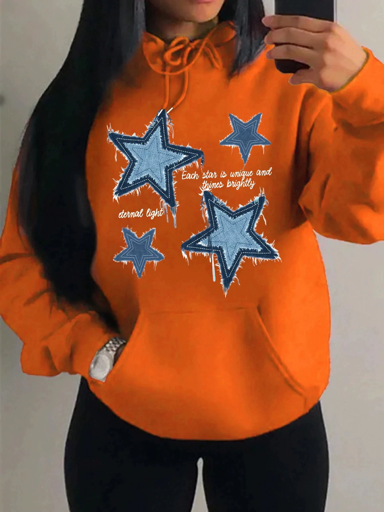 Retro multicoloured comfortable sweatshirt for leisure, loose fit