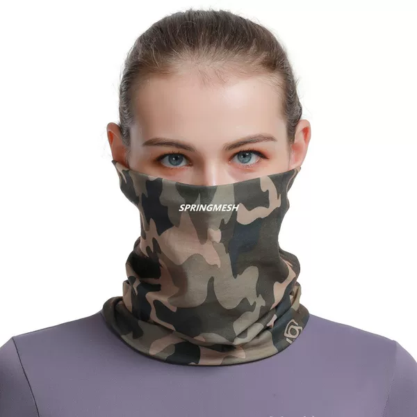 Sun protection mask, outdoor hiking sunshade face towel, UV protection camouflage multifunctional seamless magic headscarf