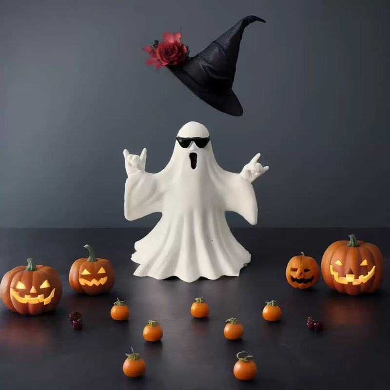 Amazonの新しいクロスボーダー中指かわいいゴーストハロウィン中指愛ゴーストオーナメント|undefined