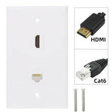 2�ڶ�ý�w��Ϣ���HDMI��̫�W�ڰ�RJ45 Cat6 Keystone�� HDMIĸĸ
