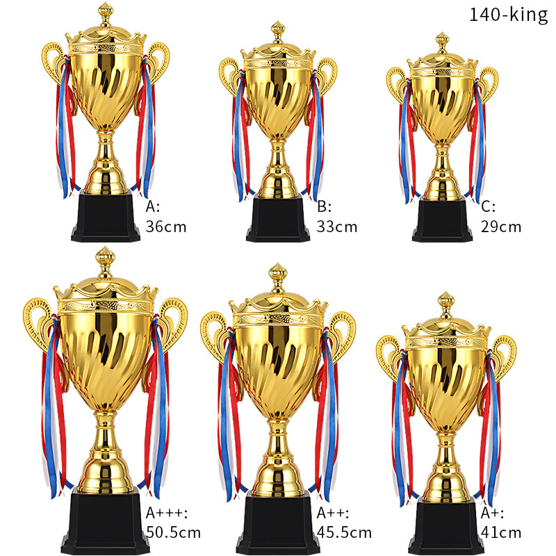 Trofeo metálico de recuerdo para eventos de celebración universales, premio para reuniones anuales, trofeo empresarial, trofeo de cinco estrellas