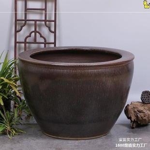 Ceramic Large Tank Koi Goldfish Tank Antique Large Lotus Tank Courtyard Large Water Tank Ear Tank
