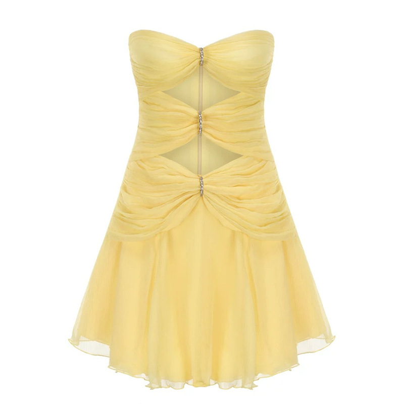 25 Summer Designer Chao Brand Na Home Sexy Fairy Chest Hollow-out Small Celebrity Ladies Dress Dress