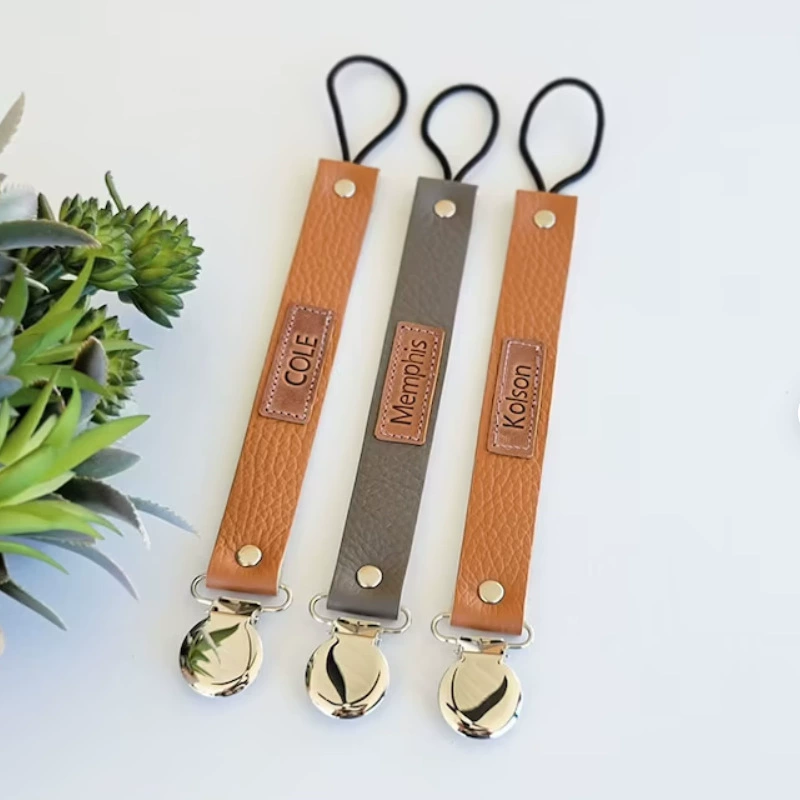 Amazon Новый зажим для детской соски кожаный зажим для соски анти-капельная цепь детская цепочка для соски для новорожденных