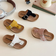 儿童人字拖2025夏季潮流款可爱宝宝一脚蹬凉拖女小童时尚夹脚拖鞋