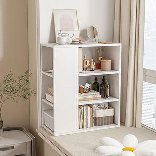 Bay Window Cabinet Storage Cabinet Window Sill Sundry Storage Cabinet Balcony Bookcase Bedroom Floor-Standing Bookshelf Corner Storage Rack Supply