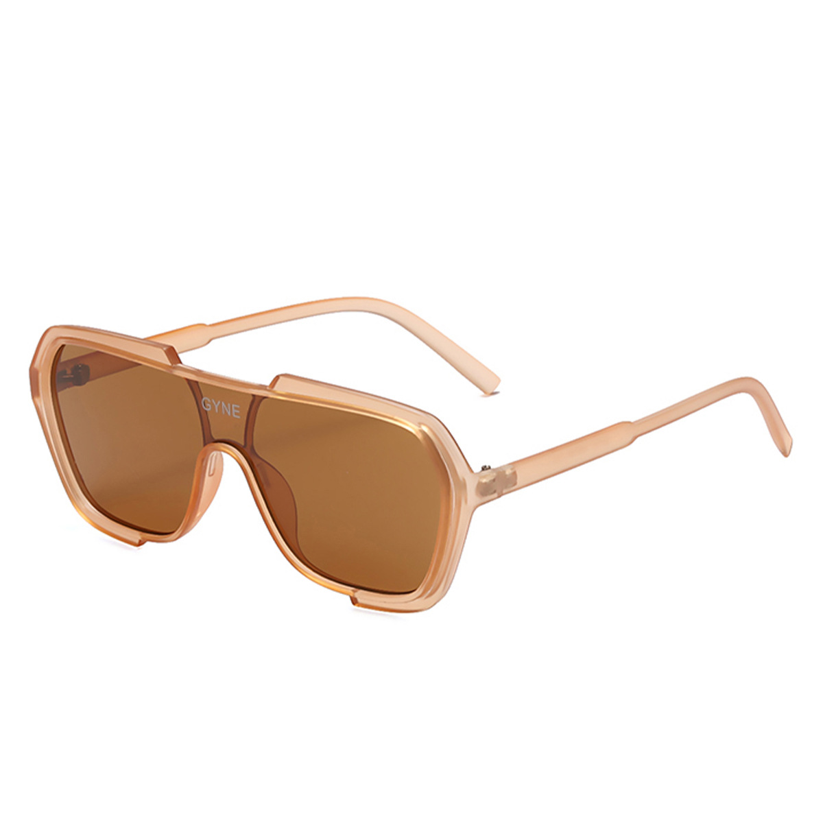 2022 Nuevo Marco grande gafas de sol de una pieza de moda punk gafas de sol de las mujeres gafas integradas gafas de sol europeas y americanas