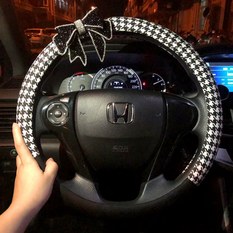 Автомобильный чехол рулевого колеса летняя ткань нескользящая тысяча птиц автомобильный чехол рулевого колеса украшает четыре сезона универсальная женская модель