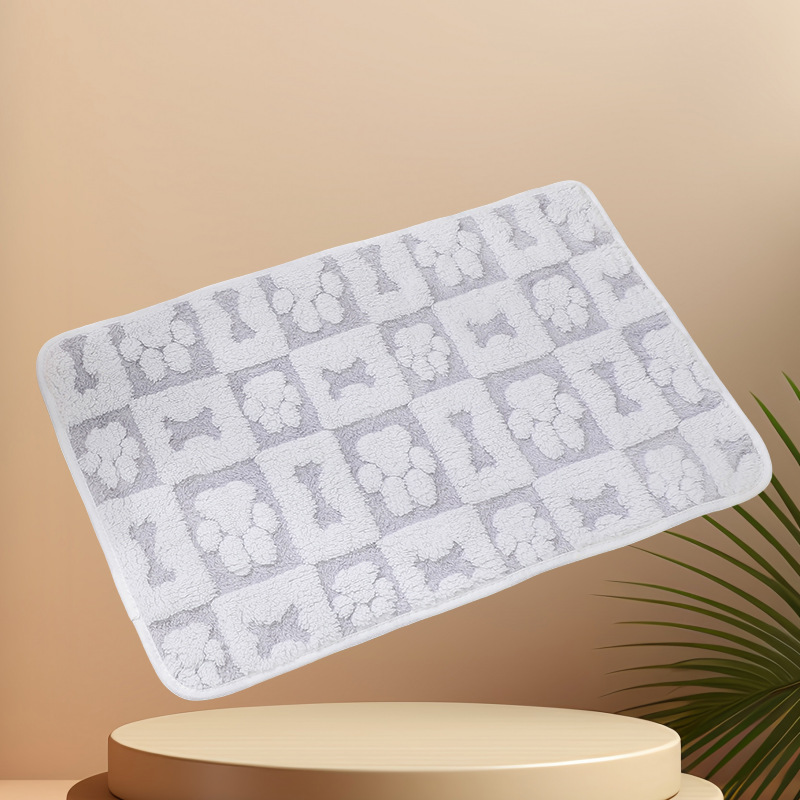 Mantas para mascotas otoño e invierno almohadillas cálidas para perreras de lana de coral manta de doble cara manta súper suave y lavable a máquina manta para perros y gatos de cuatro estaciones