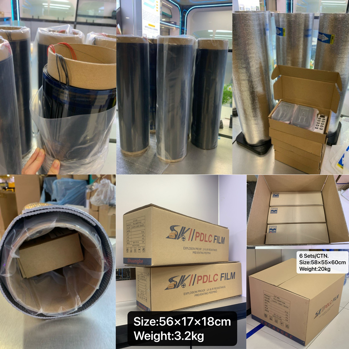 Dry-Adhesive Dlc Dye Liquid Crystal Dimming Film, Translucent When Powered On, Black When Powered Off, High Privacy Protection, Anti-Uv, Heat Insulation