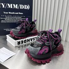 2025秋冬季新款透气百搭时尚厚底防滑休闲轻便阿甘运动鞋老爹鞋女