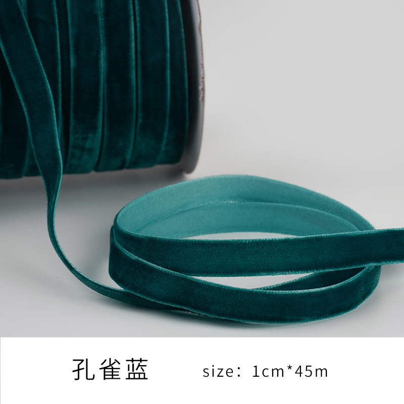 1cm cinta de flocado cinta de Navidad cinta de terciopelo unilateral cinta de terciopelo cinta de ropa accesorios cinta de tela de lana cinta de seda