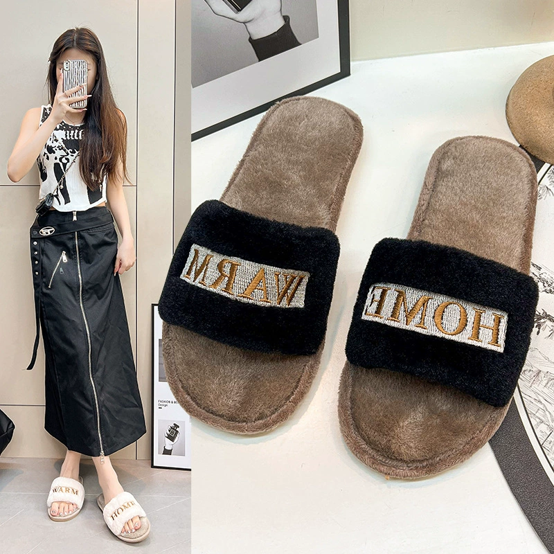 Новые хлопчатобумажные тапочки для домашнего отдыха плюшевые тапочки