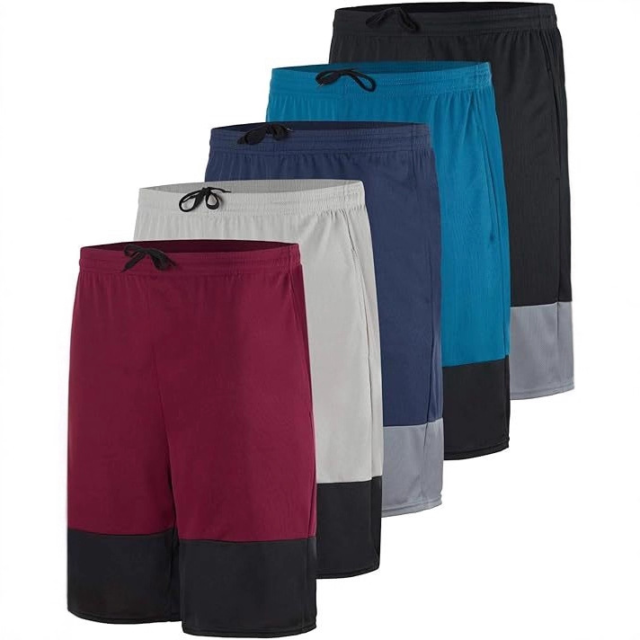 Quick-Drying Shorts Summer New European and American Style Two-In-One Basketball Training Fitness Pants Anti-Exposure Running Sports Shorts for Men