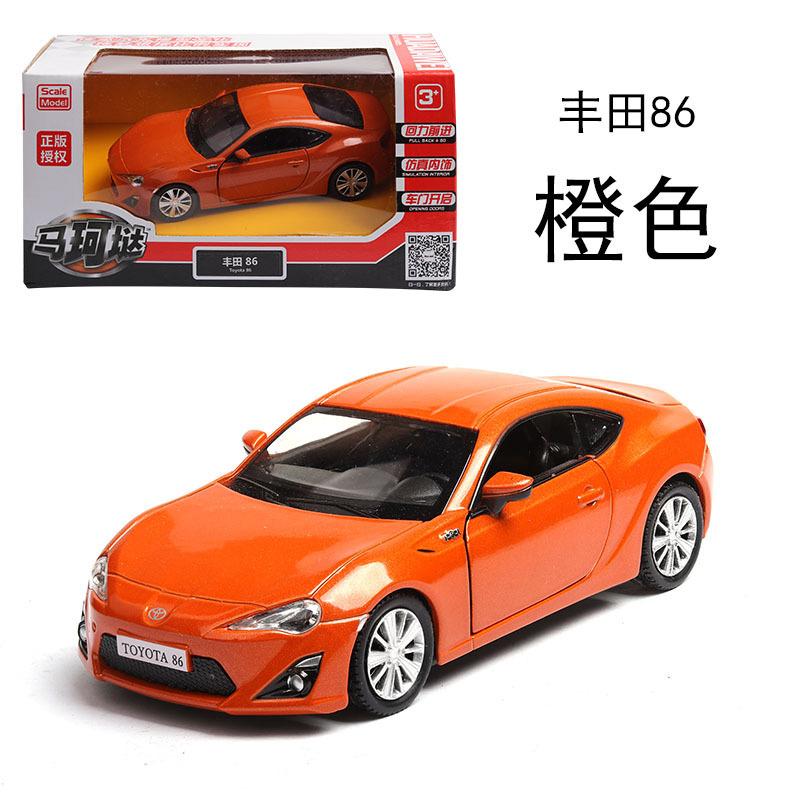 (밝은) 마 케 도요타 86 오렌지
