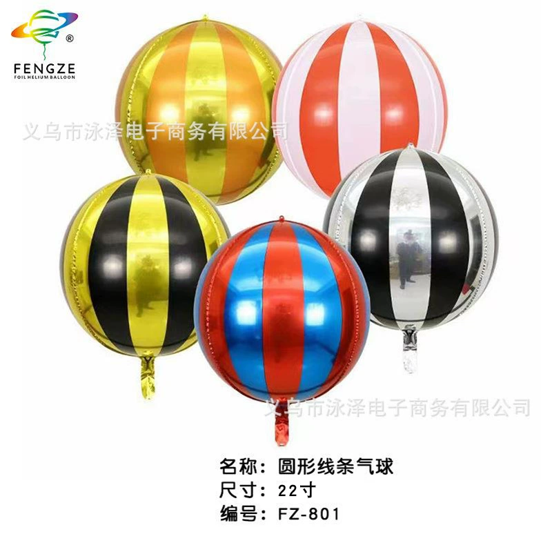 22-дюймовый 4D круглый алюминиевый воздушный шар Amazon KTV бар украшение открытие сцены торговый центр макет воздушный шар