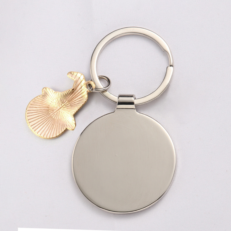 Elf de calabaza guisa amarilla fantasma llavero colgante adornamiento de Halloween soporte de stock en blanco sublimación térmica transfronteriza