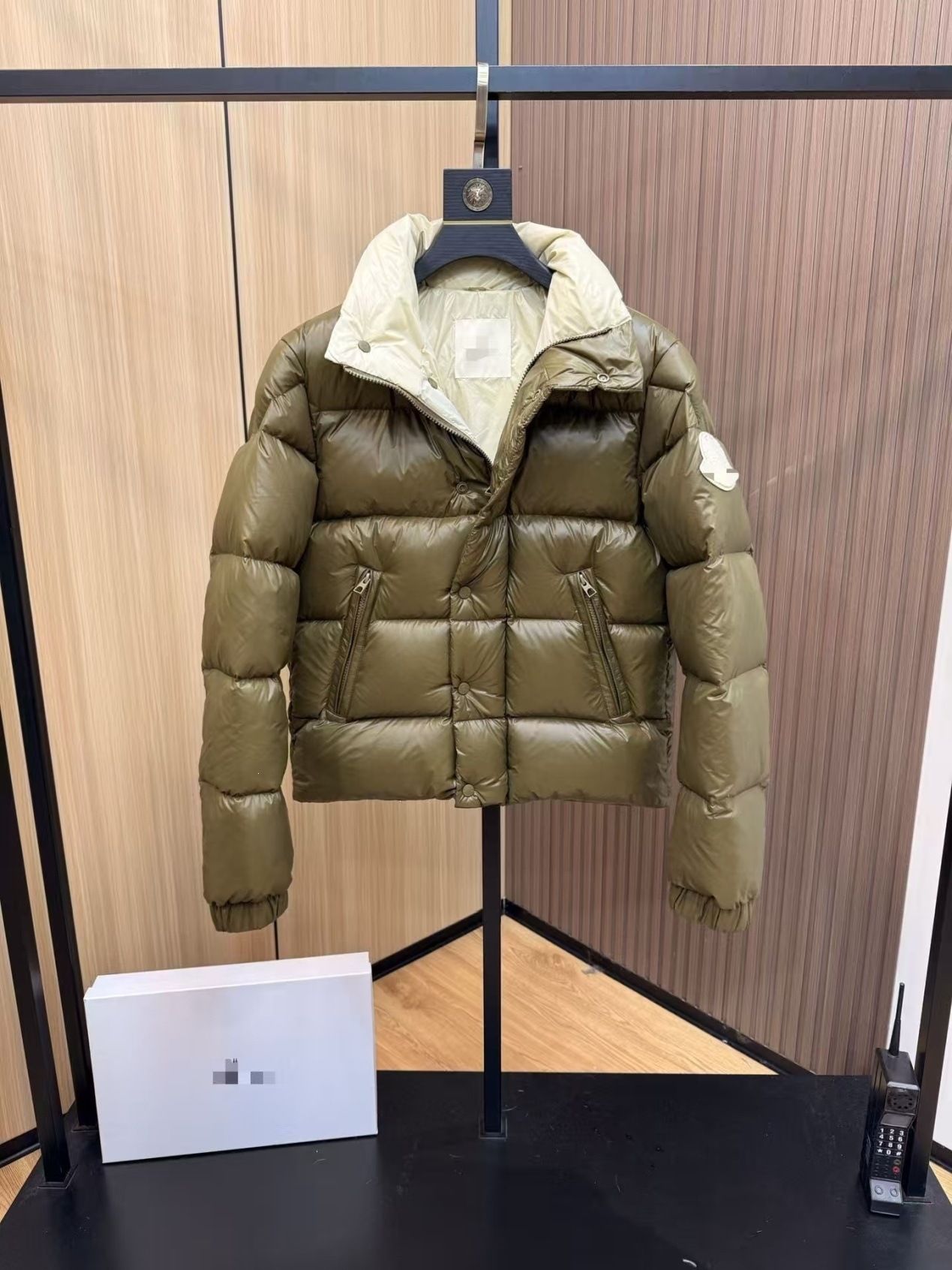 M25冬季1952联名潮款撞色大标加厚防寒立领羽绒服户外情侣