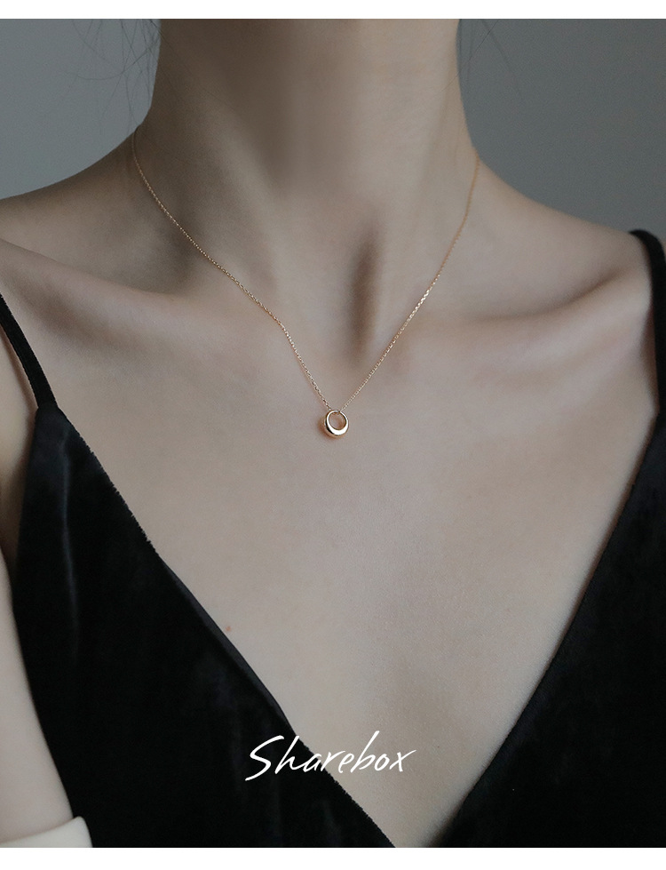 Wassertropfen Halskette In Roségold Für Damen, Elegantes Design_voghion.com