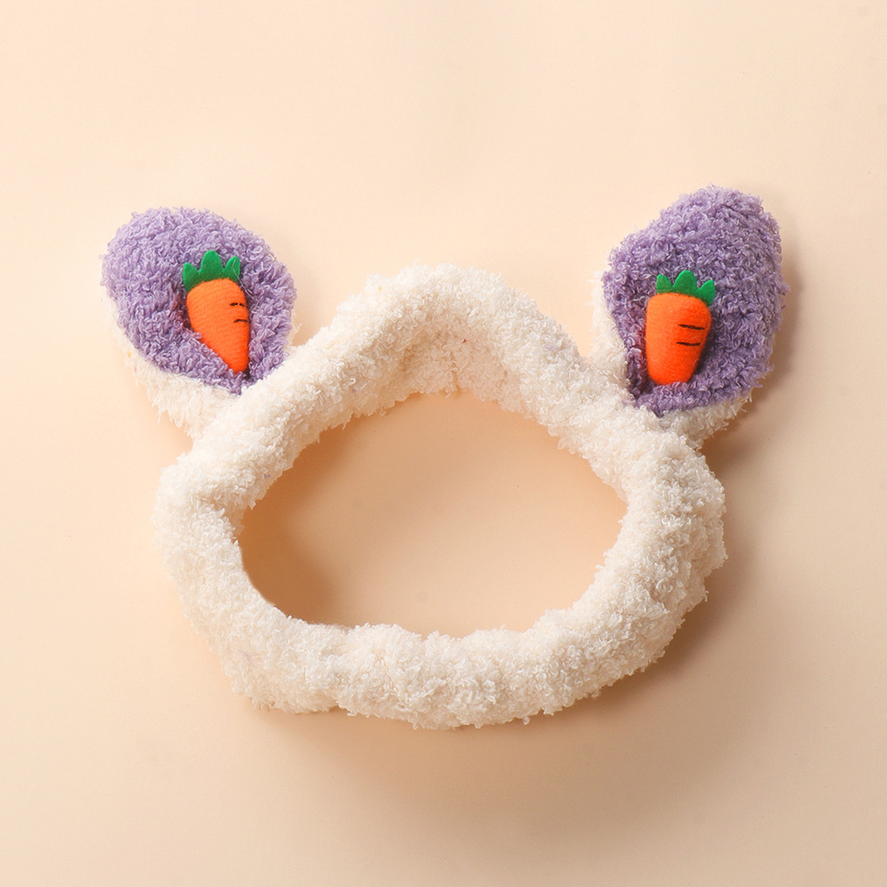 Korean Cute Carrot Rabbit Ears Hairband display picture 7