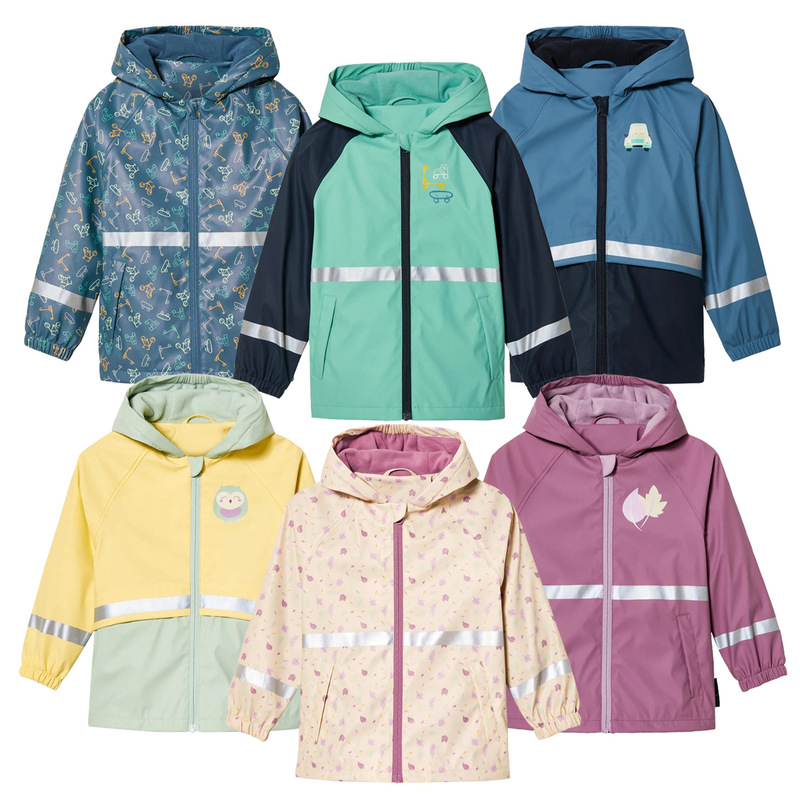 Children's Raincoat Spring & Fall Velvet Pu Top for Boys and Girls Kindergarten Baby 2-8 Years Old Waterproof Split Raincoat Jacket Children's Raincoat Spring & Fall Velvet Pu Top for Boys and Girls Kindergarten Baby 2-8 Years Old Waterproof Split Raincoat Jacket