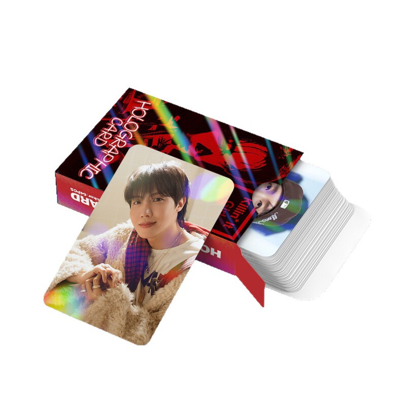 新款124张镭射卡JHOPE闪卡明星照片卡明信片贴纸郑号锡LOMO卡自印|undefined