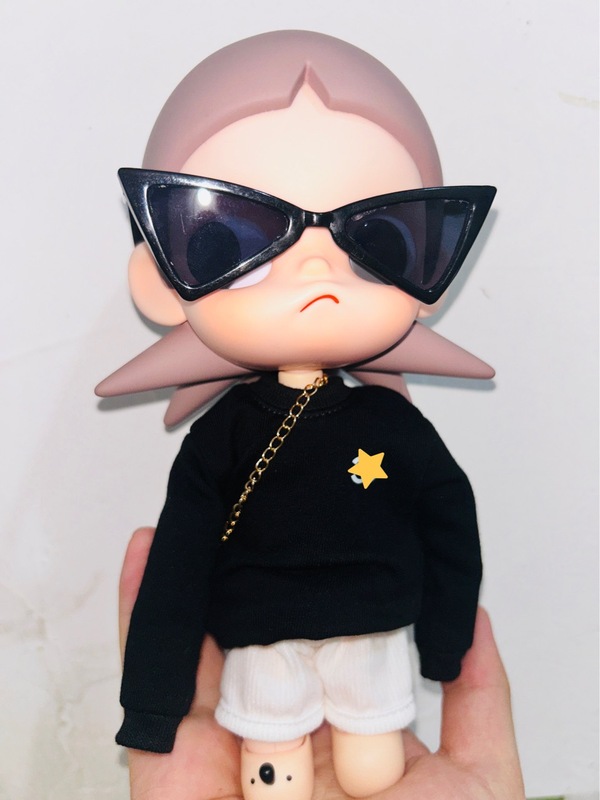 zsiga娃衣酷酷拽姐香香风可动人偶衣服噶子姐衣服(不含娃娃)黑色|undefined