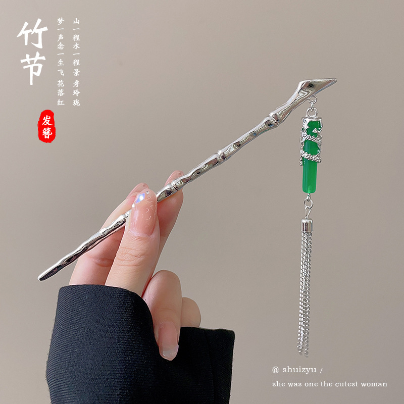 Nuevo estilo chino flange flores alfileres de cabello de alta calidad mujer cabeza trasera alfileres de cabello chino cheongsamos alfileres de cabello tocado