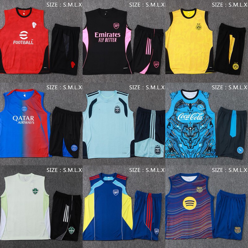 Cross-Border Wholesale 2627Ac Barcelona Argentina Real Madrid Germany Tottenham Arsenal Club Football Sports Vests