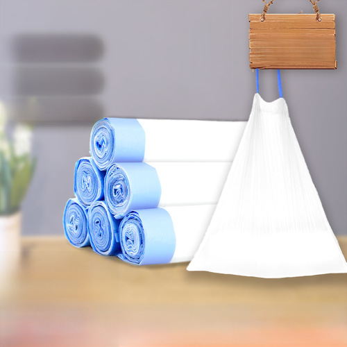 New Factory Model Drawstring Classification Garbage Bags for Kitchen, Thickened Large Size with Hand Handle, Disposable Household Plastic Bags