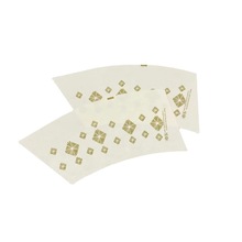 直供定制扇形碗片杯片白色口杯纸白卡牛皮纸淋膜纸包装