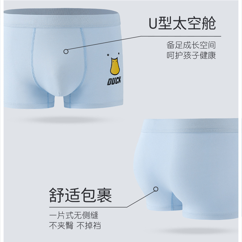 Ropa interior de los hombres adolescentes niños algodón boxer shorts niños mayores niños de la escuela secundaria estudiantes de la escuela primaria boxer ropa interior
