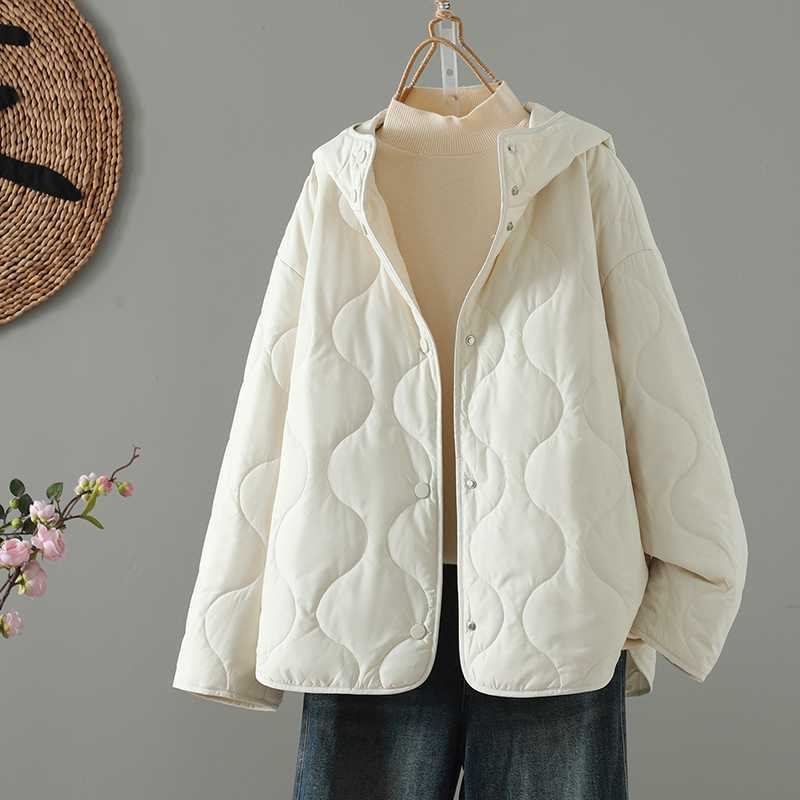 Keep warm winter down jacket with diamond pattern for leisure with…