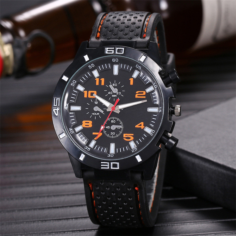 Foreign Trade Hot-Selling Watch Men's Sports Silicone Fashion Racing Business Quartz Watch Men's Luminous Casual Men's Watch Foreign Trade Hot-Selling Watch Men's Sports Silicone Fashion Racing Business Quartz Watch Men's Luminous Casual Men's Watch